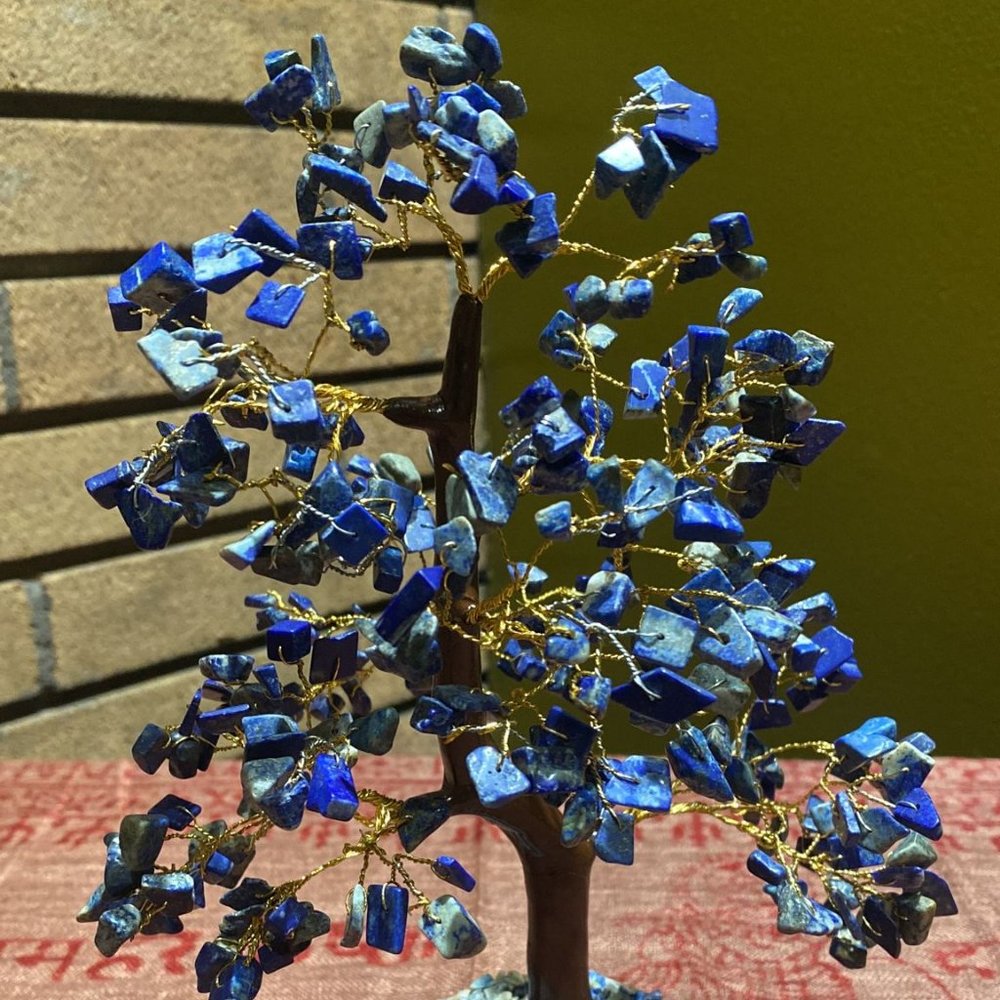 Lapis Lazuli Tree of Life Statue